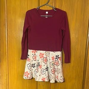 Tea Collections 4T Floral Long Sleeve Kids Dress